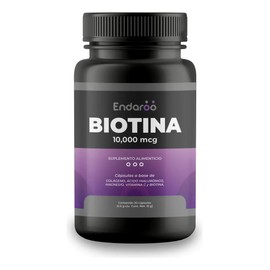 Biotina 10,000 Mcg Con Colágeno, Ácido Hialurónico, Magnesio 30 Cápsulas