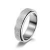 LIAN Fidget Ring for Women Men Stainless Steel Fidget Spinner