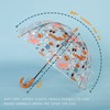 MRTLLOA Kids Fox & Hedgehogs Clear Bubble Umbrella, Toddler Grip