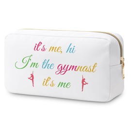 Gymnastics Lover Gifts Makeup Bag Inspirational Gifts for Gymnastics Daughter Sister Coach Friend Gymnast Gifts Gymnastics Gifts for Girls Gymnasts Team Gift Cosmetic Pouch Christmas Birthday Gifts