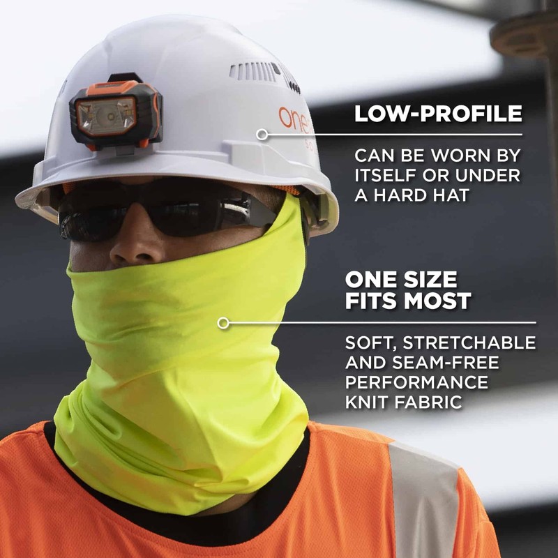 Ergodyne Chill-Its 6487 Cooling Neck Gaiter, Multiple Ways to Wear