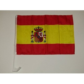 AES 12x18 Spain Spanish Country Car Vehicle 12"x18" Flag