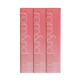 Rom& Glasting Melting Balm Lovely Pink 3 pcs JJ Mall / 롬앤 글래스팅 멜팅 밤 러비 핑크 3개  JJ몰