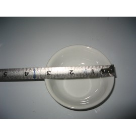 10 Pieces Long Phuong White Porcelain Soy Sauce Dish Plate