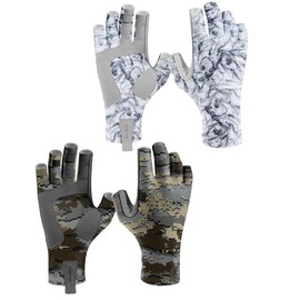 Riverruns 2pack Fishing Gloves (2, Fishwater+Hailstorm, Medium)