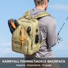 KastKing KarryAll Fishing Tackle Backpack with Rod Holder 4 Tackle