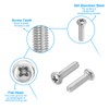PATIKIL Phillips Pan Head Screws, 30 Pack M5-0.8 x 18mm