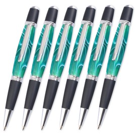 Legacy Woodturning, Viceroy Pen Kit - Chrome and Matte Black Chrome, 6 Pack