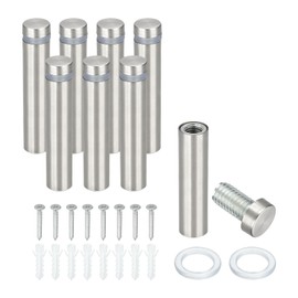 PATIKIL 1/2" x 2" Standoff Screws, 8Pcs Stainless Steel Wall Mount Sign Screw Stand Off Mounting Hardware Advertising Nail for Hanging Acrylic Picture Frame