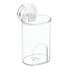 iDesign Plastic Suction Tumbler Cup and Bathroom Organizer for Mirror