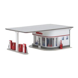 Faller FA130590 Petrol Station 50s Model Kit, Accessories, Multi-Colour, One Size