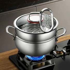 Toutrop Titanium Hammered Soup Pot, Nonstick Soup Pot, Large Cooking Pot with Lid, Heavy Duty Induction Cooking Pot, Sturdy & Double Handle, Dishwasher Safe,with lid,11.02 in