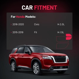 BDFHYK 4 Ignition Coil Pack UF749 and 4 Iridium Spark Plug 93501 Compatible with Honda Civic Fit l4 1.5L 2.0L 2015 2016 2017 2018 2019 2020 Coil for CM11121A 305205RO013 305205RO003 LKAR7BIX-11S