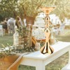 2 Pcs Wedding Flower Stand Exquisite Metal Candle Holder Wedding