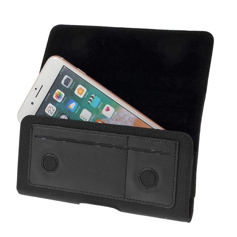 DFV mobile - Nylon Case Metal Belt Clip Horizontal Textile