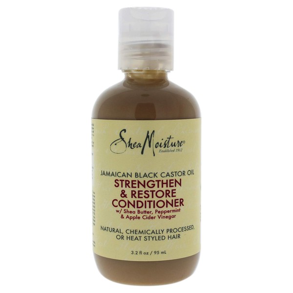 Shea Moisture Jamaican Black Castor Oil Strengthen and Restore Conditioner for Unisex, 3.2 Ounce