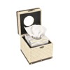 TOLIDA PU+ Wood Square Tissue Box Cover - Retro Household