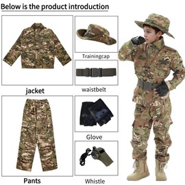 FXiaoy Children's camouflage clothing