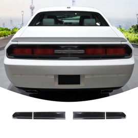 JeCar Smoked Tail Light Covers Rear Light Guards Exterior Accessories for Dodge Challenger 2009-2014, Black