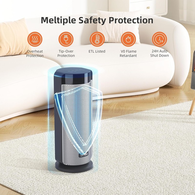 Space Heaters for Indoor Use Large Room, 70 ° Oscillation,