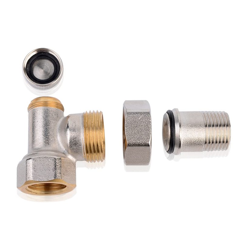 S SIENOC Thermostatic Valve Thermostatic Head Radiator Connection Set Screw
