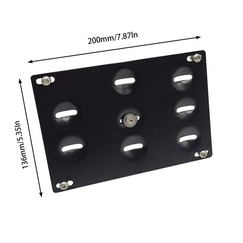 SLWACLL No Drill License Plate Holder Front Bumper Compatible with