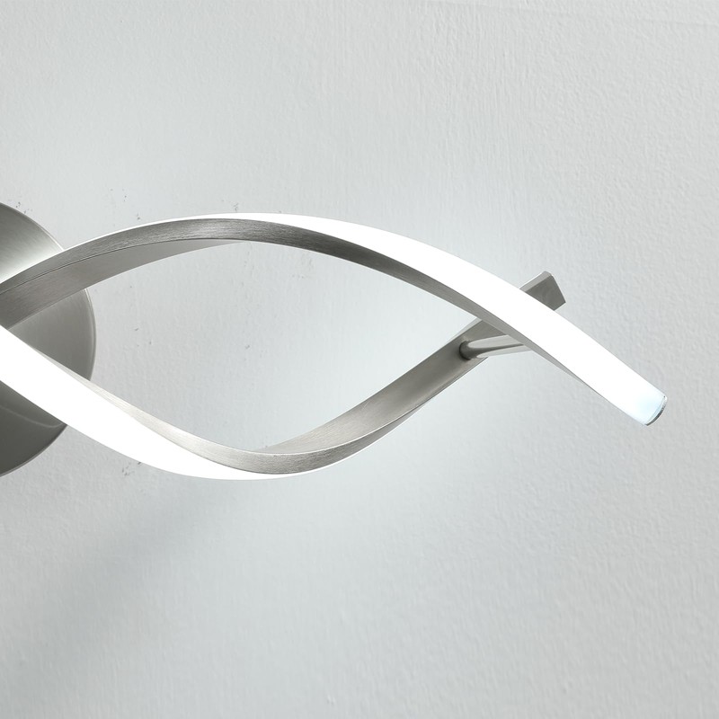 vivihobb Modern Nickel LED Vanity Lighting,Bathroom Light Fixture Over Mirror,21