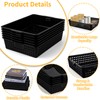 12 Pcs Plastic Storage Baskets Bulk 14 x 10 In
