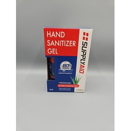 Supply Aid Lot of 5  Hand Sanitizer SUPPLYAID 80% Alcohol + Moisturizer Aloe Gel  16-Oz