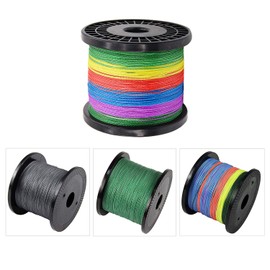 4 Strands Braided Fishing Line - PE Braided Multifilament Line Abrasion Resistant Zero Stretch Strong Line 10LB-133LB, 110 Yards-1100 Yards Saltwater Fishing Tackle