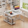 GreenForest Computer Desk with Monitor Stand,47 inch Home Office Desk