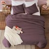 WRENSONGE Full Size Comforter Sets - 3 Pieces Deep Purple