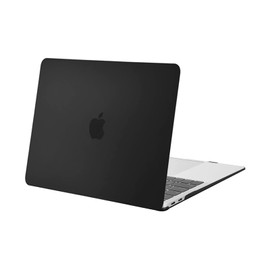MOSISO Compatible with MacBook Air 13 inch Case 2022 2021 2020 2019 2018 Release A2337 M1 A2179 A1932 Touch ID, Plastic Hard Shell Case Cover Compatible with MacBook Air 13.3 inch Case, Black