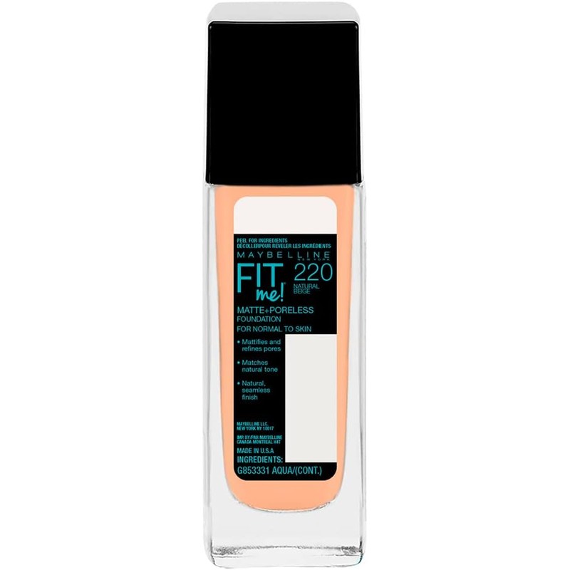 Maybelline Base de Maquillaje Fit Me Matte 220 Natural Beige