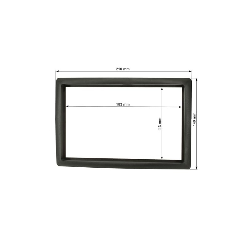 tomzz Audio 2445-035 Double DIN Radio Faceplate Compatible with Renault