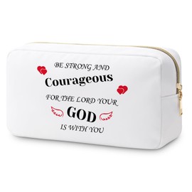Christian Gifts for Women Makeup Bag Inspirational Religious Gifts for Her Bible Verse Gift Religious Christmas Gifts for Friends Cosmetic Pouch Baptism Gifts for Goddaughter Graduation Birthday Gift