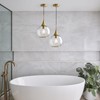 HAHZT Pendant Lights Kitchen Island: Brushed Gold Light Fixture Farmhouse
