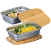 Rosenstein & Söhne Bowl: Set of 2 Stainless Steel Storage