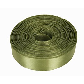 10 Yards Rolled up 5/8" Single FACE Satin Ribbon 100% Polyester Choose Color (563 - Moss Green)