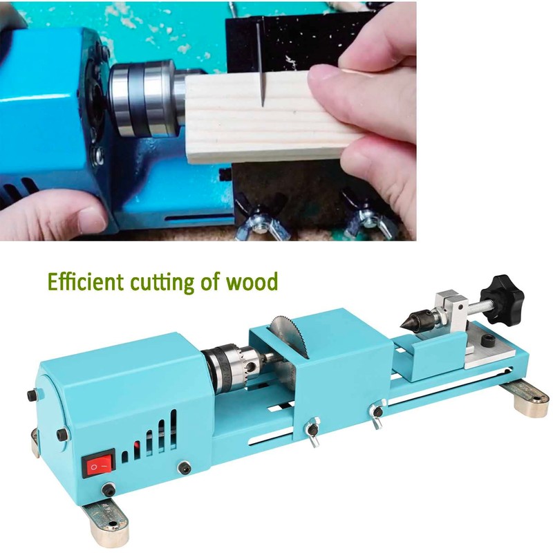 Mini Lathe Wood Lathe Machine Multi-Purpose Type Lathe Milling Cutting
