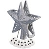 infactory Christmas Tree Toppers: LED Poinsettia Tree Topper with Projector,