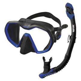 SEAC Bis Icona Dry High Quality Frameless Mask and Snorkel Set for Scuba Diving