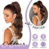 Ms Taj Ponytail Extensions, 66 cm with Drawstring, Light Reddish