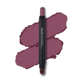 Melsintern Red Wine Shimmer Dual Ended Eyeshadow Stick 12 Colors Matte and Shimmer Waterproof Long Lasting Creamy Eyeshadow Pencil for Smokey Eye Natural Everyday Makeup