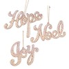 CF Collection Hope Noel Joy Christmas Tree Ornaments [Set of