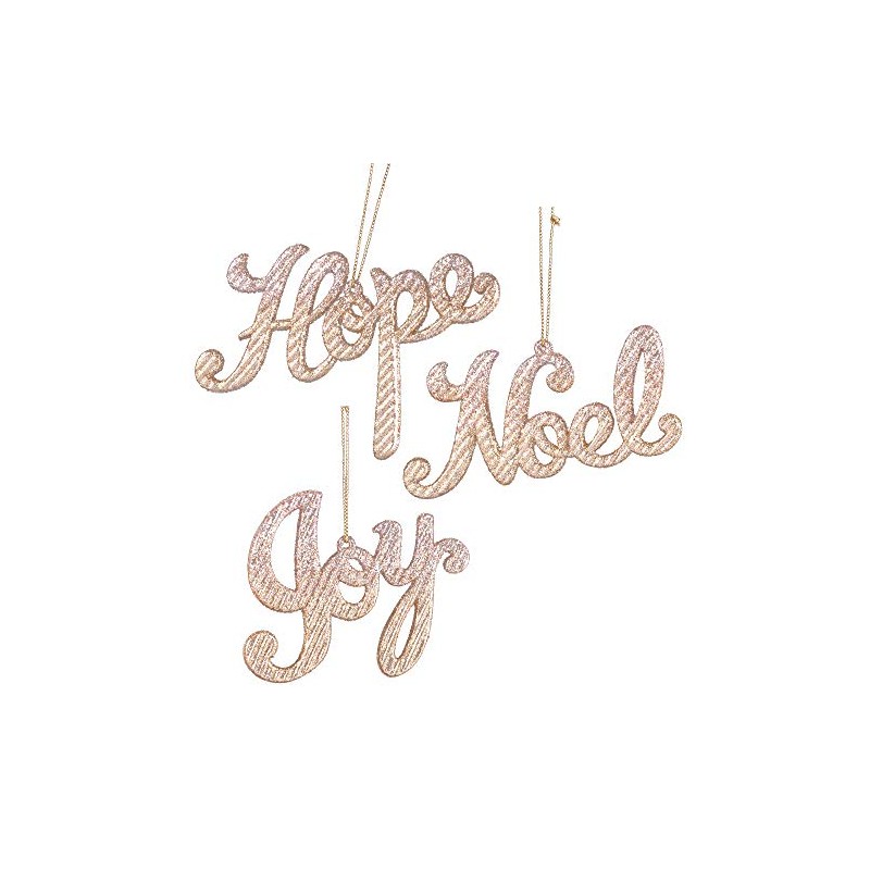 CF Collection Hope Noel Joy Christmas Tree Ornaments [Set of