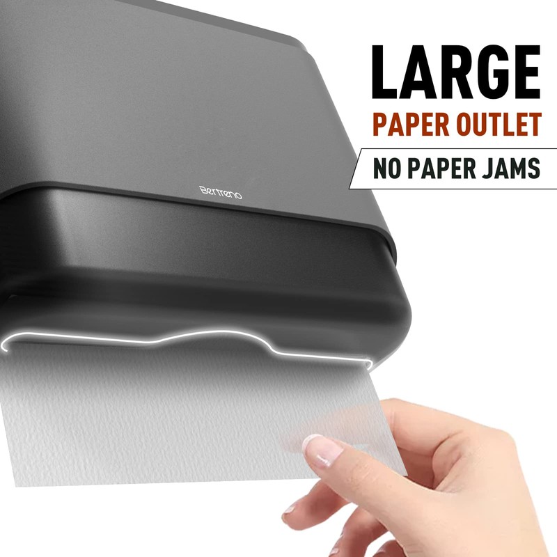Bertreno Wall Mount Paper Towel Dispenser, Multifold Paper Towels Dispenser