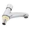 Time Delay Basin Sink Faucet Copper Alloy Push Switch Water