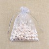 50 PCS Snowflake Organza Bags for Christmas, White Organza Gift