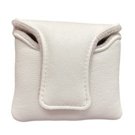 Golf Putter Cover White, Hockey Face Square Mallet Putter Head Cover, Golf Club Protective Case fits for All Brand Putter Golf Clubs for Men Golfe, Inner Dimension 4 x 3.4 inches